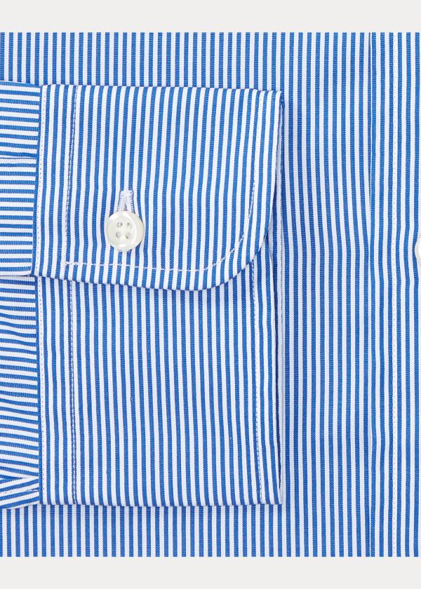 Camisa Polo Ralph Lauren Hombre Azules / Blancos - Slim Fit Striped - YGCOJ6903